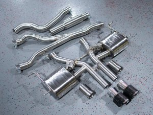 Jaguar F-TYPE Performance Exhaust System - MADNESS - 2.0L Turbo - Center Exit - Vacuum Valve Design - Forged Carbon Exhaust Tips Jaguar F-TYPE Performance Exhaust System - MADNESS - 2.0L Turbo - Center Exit - Vacuum Valve Design - Forged Carbon Exhaust Tips